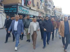 Uma campanha em grande escala para remover ocupantes e vendedores ambulantes das ruas de Zagazig.