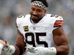Browns Myles Garrett recebe nona multa por excesso de velocidade desde 2017