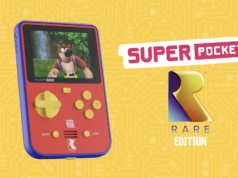 Este portátil de inspiração retrô possui Banjo-Kazooie e Battletoad integrados.