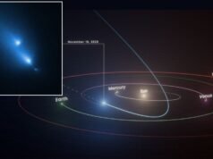 O Telescópio Espacial Hubble testemunhou inesperadamente a dissolução do cometa C/2025 K1 (ATLAS)