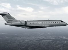 Um jato executivo Bombardier no centro da guerra no Oriente Médio