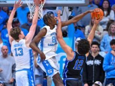 UNC recebeu uma atualização positiva sobre a lesão de Caleb Wilson antes do confronto com Duke