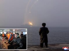 Kim Jong Un visita destróier naval de 5 mil toneladas e inspeciona teste de míssil