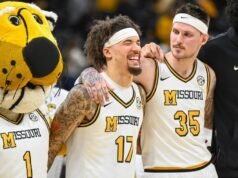 Qual é a posição de Mizzou na imagem do torneio da NCAA?