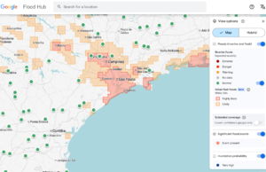 O Google usa notícias antigas e IA para prever inundações repentinas.