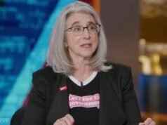 Cindy Cohn adverte Jon Stewart que os americanos deveriam tornar o meta ‘menos importante’