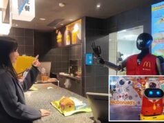 McDonalds na China usa robôs humanóides para servir comida e cumprimentar clientes