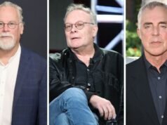 O escritor de “Bosch”, Michael Connelly, a estrela Titus Welliver, lembre-se de Eric Overmyer