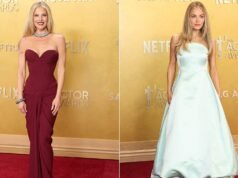 Ali Larter e Michelle Randolph exibem roupas deslumbrantes no Actor Awards