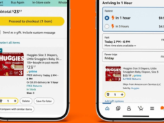 A nova página de remessa ‘getitfast’ da Amazon lista itens que você pode obter em 1 hora