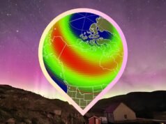 A aurora boreal poderá ser visível em 9 estados dos EUA em 13 de março