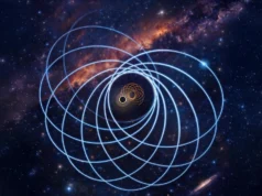 Um buraco negro e uma estrela de nêutrons colidiram em estranhas órbitas elípticas