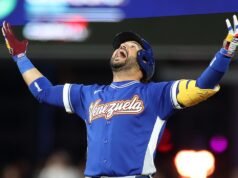 Eugenio Suarez, da Venezuela: ‘Deus é bom’ depois de derrotar a equipe dos EUA na final do WBC