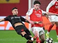 Liga dos Campeões: Palacios e Equis Leverkusen empataram com o Arsenal