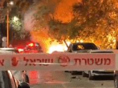 Vídeo captura as consequências de um ataque com mísseis iranianos perto de Tel Aviv