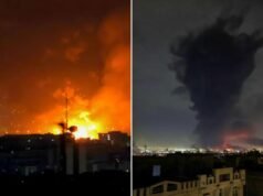 O aeroporto de Mehrabad, no Irã, foi incendiado pelas FDI