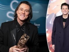 Jim Carrey gera especulações sobre corpo duplo após visual do Scissor Awards