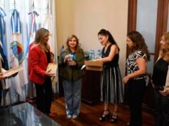 Fuentes recebeu os organizadores do Mentoring Walk na Sala de Acordos