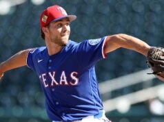 Carter Baumler, do Rangers, soube durante o jogo que havia entrado na escalação do Dia de Abertura