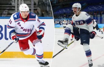 Rangers prospecta Brendan Brisson na convocação, ouro da equipe dos EUA
