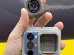 Uma dessas poderosas câmeras de celular é uma câmera de ação pop-out