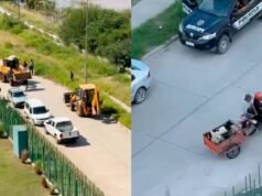 Vídeo: Moradores do bairro Salta Prolongación deixam suas casas em frente ao rio Dulce