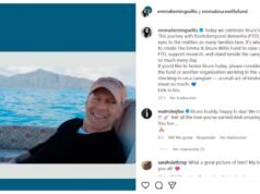 Demi Moore posta foto emocionante de Bruce Willis comemorando seu 71º aniversário com sua neta