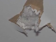 NAS FOTOS | Um fragmento de meteorito abriu um buraco no telhado de uma casa no Texas