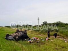 Rota 34: Três homens resgatados milagrosamente de Córdoba após violento capotamento