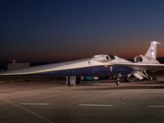 X-59 se prepara para tirar fotos do segundo voo de teste do dia 18 de março de 2026