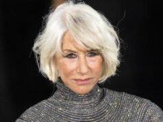 Helen Mirren, 80 anos, usou o confortável sapato retrô de primavera. As garotas da moda farão exercícios até o verão