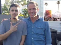 Hunter Biden foi flagrado posando com o rapper londrino no Coachella