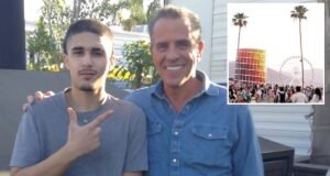 Hunter Biden foi flagrado posando com o rapper londrino no Coachella