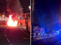 Carro explode em frente a delegacia de polícia na Irlanda do Norte