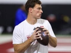 Esperado nº 1, Fernando Mendoza, arremessa no Indiana Pro Day