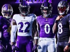 O Baltimore Ravens revela um novo visual de uniforme para a temporada de 2026