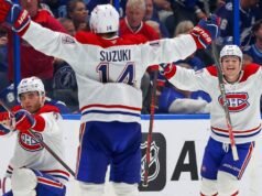 Juraj Slafkovsky faz três gols com vencedor do OT para os Canadiens