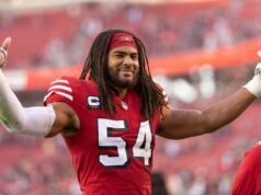 Niners Fred Warner totalmente saudável após lesão no final da temporada