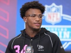 Caleb Downs está no topo da lista anual de draft mais provável dos Giants