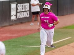 O último home run de Hay levanta softball de Mizzou sobre KU