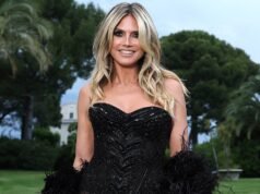 Heidi Klum é quase irreconhecível no Coachella em seu visual “Techno Hexen”.