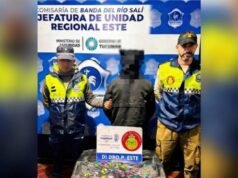 Preso em Tucuman após tentar fugir com cocaína em seu poder