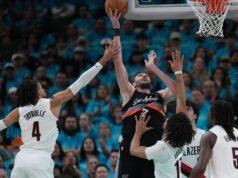 Apesar da vitória dos Spurs, os fãs dos Trail Blazers estavam com força total durante uma rara aparição nos playoffs
