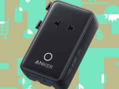 O adaptador de viagem compacto de 5 portas da Anker atingiu seu melhor preço até agora.