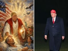 Trump desperta fúria ao se retratar como Jesus: ‘Espírito do Anticristo’