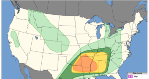 Mapas meteorológicos dos EUA mostram estados enfrentando neve e tempestades