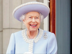 A falecida Rainha Elizabeth II da Inglaterra. comemora Elizabeth