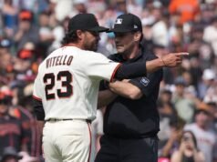Tony Vitello faz o primeiro home run da carreira na derrota do Giants contra o Mets