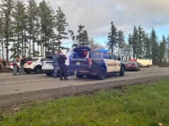 I-5 está fechada em ambos os sentidos devido à atividade policial perto de Centralia