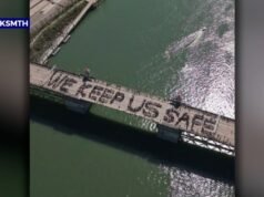 ‘Balloon Guy’ cria arte humana no Rally ‘No Kings’ de Portland